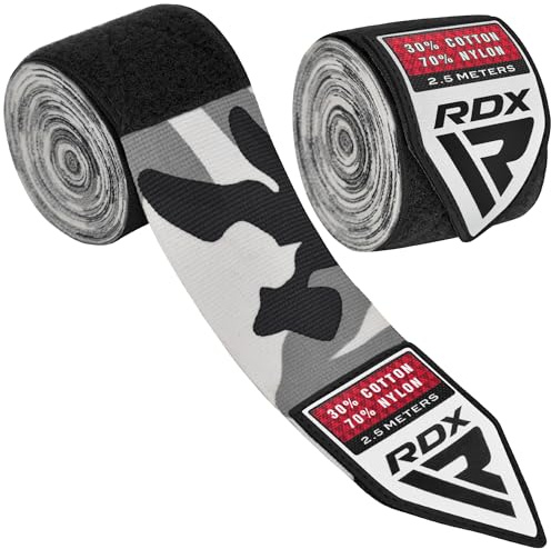 RDX Boxbandagen Kinder 2.5M, Innenhandschuhe Boxen Elastisch Handbandagen Mit Daumenschlaufe für MMA Muay Thai Kickboxen Thaiboxen Boxsack Punchingbälle Sparring Training Boxbandage, Boxing Hand Wraps