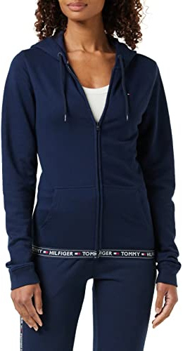 Tommy Hilfiger Damen Hoodie mit Reißverschluss Zipper