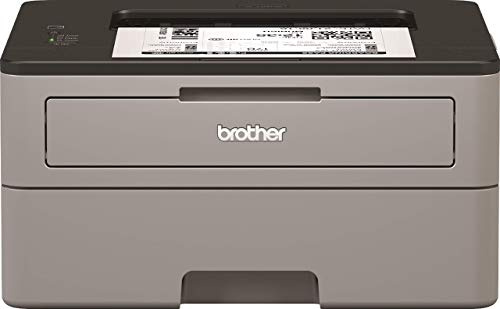 Brother HL-L2310D Kompakter S/W-Laserdrucker (30 Seiten/Min.,32 MB, A4, echte 1.200x1.200 dpi, Duplexdruck, geschlossene 250 Blatt Papierkassette, USB 2.0), Hellgrau/Schwarz