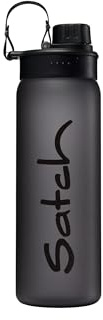 Satch Sport Trinkflasche Schwarz | 650 ml Volumen, auslaufsicher und für Kohlensäure sowie Sport- und Erfrischungsgetränke geeignet