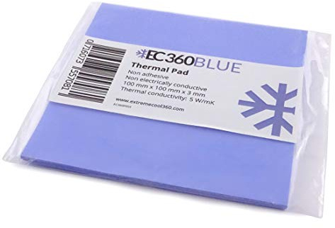 EC360® Blue 5W/mK Wärmeleitpad (100 x 100 x 3,0 mm)