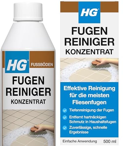 HG Fugenreiniger Konzentrat | Reinigt Verfarbte Fugen & Fliesen | 500ml