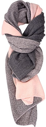 SPFASZEIV Damen Schal Cashmere Imitation Wraps Deckenschal Spleißen Karo Schal Herbst Winter Top Qualität Warm Schals 2Farbe Rosa