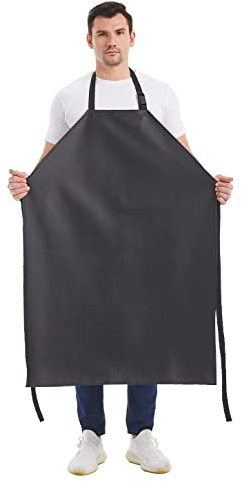 Nanxson Unisex PU wasserdicht verstellbar Schürzen Arbeitsschürze Fleischerschürze Metzgerschürze für Metzgerei, Reinigung, Industrie