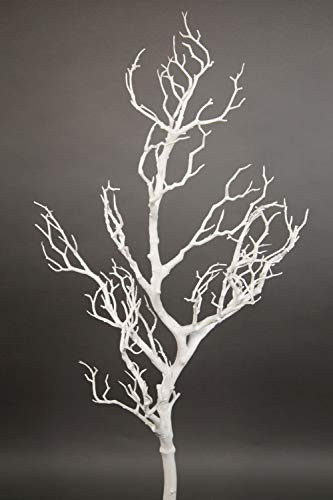Großer Dekoast/Dekozweig 80cm weiß YF künstlicher AST Zweig Kunstast Kunststoff