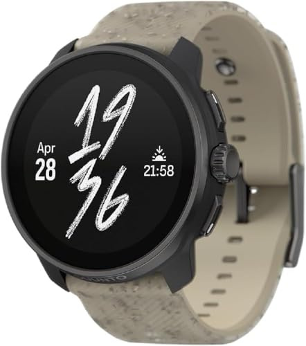 SUUNTO Race S Laufuhr mit AMOLED Touchscreen, Zweifrequenz GPS Sportuhr, Krone & Tastenbedienung, HRV & Schlafverfolgung, KI-basierter Trainingsplan, Kostenlose Offline-Karten, 50m Wasserdicht