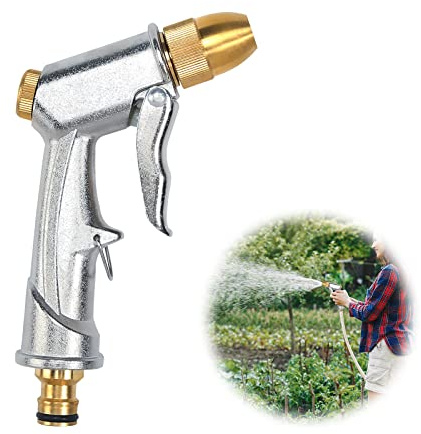 FASBET Gartenbrause Metall Heavy Duty Hochdruckdüse Handbrause Garten Gartenspritze, Spritzpistole Garten Spritze Gartenschlauch Spritze Brause Pistole Metall Wasserspritze Gartenschläuche