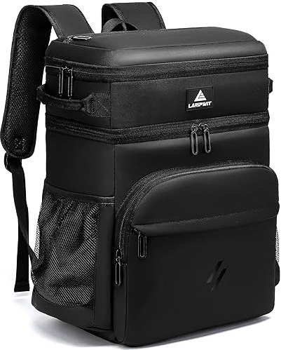 Laripwit Kühlrucksack 54 Dosen Thermo Kühltasche Rucksack Groß Isolierte Doppeldeck mit Kühlfach für Männer Frauen - Perfekte Picknick Reisen Camping Taktisch Strand