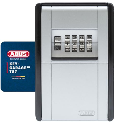 ABUS KeyGarage 787 - Schlüsselbox zur Wandmontage - für Schlüssel oder kleine Wertgegenstände - 46331 - Schwarz-Silber