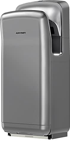 anydry 2005H Händetrockner, Kommerzieller elektrischer Händetrockner, mit HEPA-Filter, Super Powerful, 7-10 Sekunden zum Trocknen,1750-2050W.(Silber)