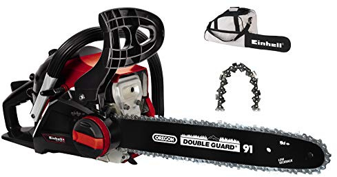 Einhell Benzin-Kettensäge GC-PC 1435 I TC Kit (1400 W, 41 cm³, OREGON-Sägekette und -Qualitätsschwert 35cm, Rückschlagschutz mit Sofort-Kettenbremse, werkzeuglose Kettenspannung & -wechsel)