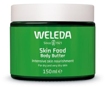 WELEDA Bio Skin Food Body Butter - vegane Naturkosmetik Körperbutter mit Sheabutter & Kakaobutter. Unisex Körperpflege Creme für Frauen & Männer zur Hautpflege von trockener & rauer Haut (1x 150ml)
