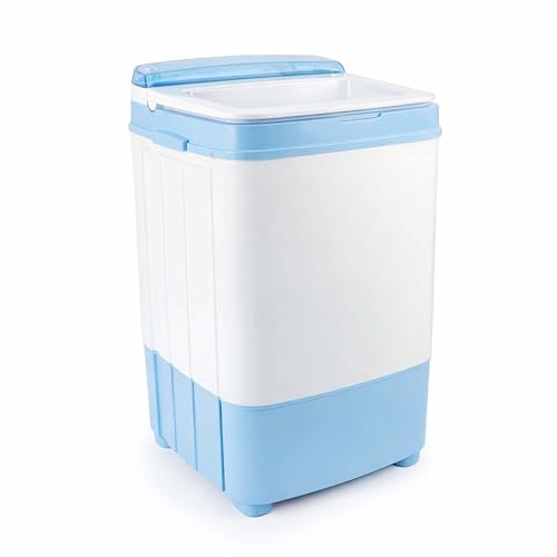 Wiltec Camping Waschmaschine bis 6,0 kg 280 W, Mini Waschmaschine 37 x 38 x 66 cm für waschen und schleudern, Reisewachmaschine mit Timer