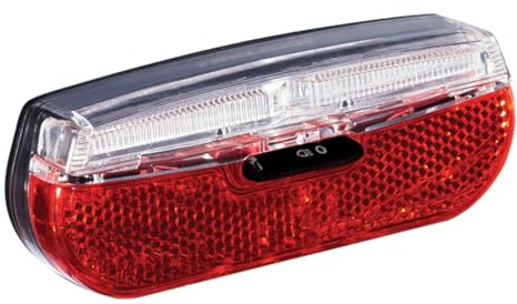 TRELOCK LS 812 Trio Flat Fahrrad-Rücklicht Batterie für Gepäckträger Weiß-Rot 65 Stunden Leuchtdauer 8002304