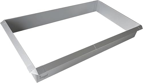 Schneckenzaun feuerverzinkt 14er Set - 4X Ecke 90° + 10x Seitenteil 1m | Schneckenabwehr ohne Gift, Schneckenschutz Metall für Hochbeet & Garten, Schneckenschutz, Schneckensperre, Schneckenbarriere