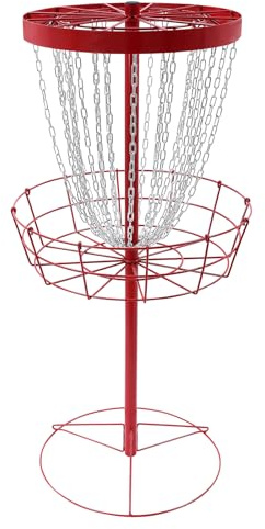 Disc Golf Mini Basket Set, 24 Ketten Disc Golf Trainingsstand, Mini Discgolf Korb, tragbares DiscGolf Ziel Eisen Training Korb,für Outdoor-Einstellungen geeignet