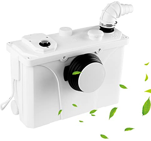 Sonnewelt 700W Hebeanlage, 190 L/min Schmutzwasserpumpen, Fäkalienpumpe mit 4 Einlässe, Haushaltspumpe für Dusche Badewannen Waschbecken Waschmaschine Spülmaschinen