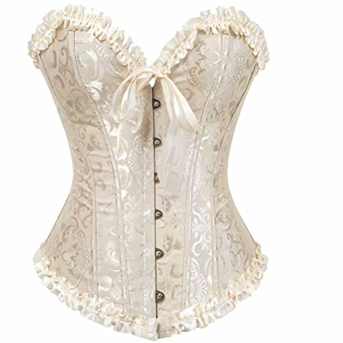 Josamogre Korsett Bustier Corsage Frauen Bridal Wäsche Schnürt Knochen Halloween Fasching