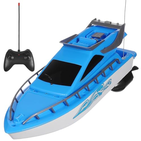 HANABASS 1 Set Ferngesteuertes Ferngesteuertes Boot Für Poolboot Rennboot Schwimmbadboot Funkgesteuerte Boote Wasserboot Fernbedienung Kinderspielzeug Spielzeugboote