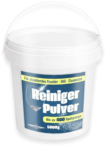 Cleanerist | 5 kg Spülmaschinenpulver im Eimer (ca. 400 Spülgänge) – All-in-1 Box Geschirrspülpulver - Reiniger kompatibel mit allen Maschinen - umweltfreundliches Pulver