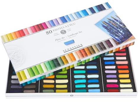 Savoir-Faire Sennelier Soft Pastellkreide, halbes Stick-Set, 80 Stück