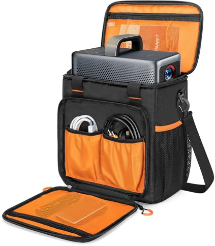 PGmoon Beamer Tasche Kompatibel mit Nebula Mars 3/Cosmos Laser 4K/SE | Projektortasche mit Zubehörtaschen (Patent Design)