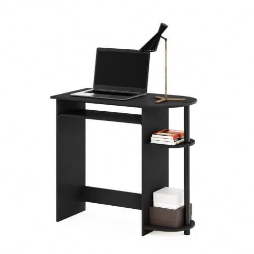 Furinno Simplistic Gaming-Schreibtisch, Espresso | Schreibtisch, Computertisch, Bürotisch fürs Homeoffice, Schlafzimmer
