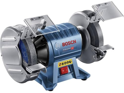 Bosch Professional Doppelschleifer GBG 60-20 (Leistung 600 Watt, Schleifscheiben-Ø 200 mm, Leerlaufdrehzahl 3.600 min-1, inkl. 2X Schleifscheibe Normalkörnung)
