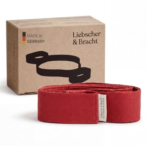 Liebscher & Bracht Original Schlaufe: erleichtert Übungen zur Engpassdehnung, Yogagurt für eine effiziente Schmerztherapie, Yoga und Faszien-Training, Baumwoll Band, Übungen in der App