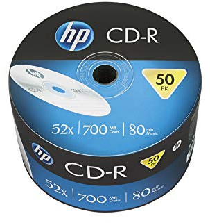 HP CD-R 700MB (80min) 52x 50-spindl Bulk
