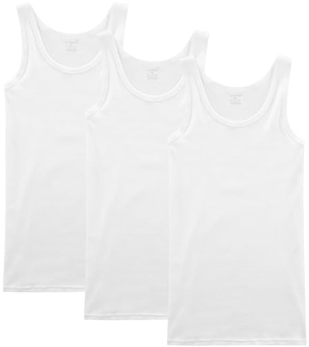 NUOZA Unterhemd Herren 3/5er Pack 100% Baumwolle Tank Top Ärmellos | Angenehm weich, atmungsaktiv, feuchtigkeitsabsorbierend, als Unterhemd oder Oberteil tragbar, etikettloses Design