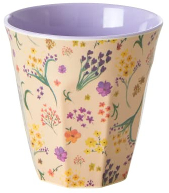 Medium Melamin Becher - Multi - Wild Flower Print