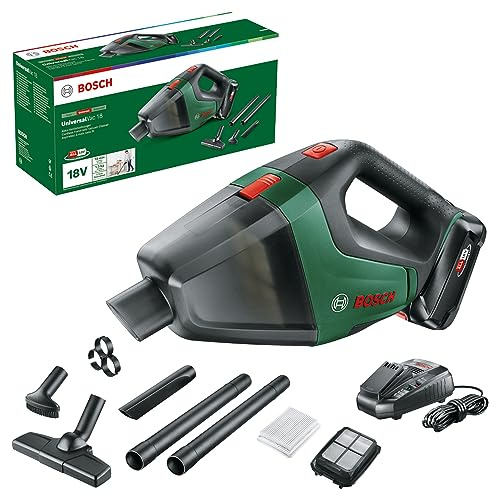 Bosch Akku Staubsauger UniversalVac 18 (2,5 Ah Akku, 18 Volt System, im Karton)