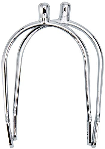 Kerbl Damen Sporen mit Sporenriemen Tropfenform Paar, 15 mm, 321250, metallisch
