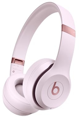 Beats Solo 4 - Kabelloser Bluetooth On-Ear Kopfhörer, Apple & Android kompatibel, Bis zu 50 Stunden Akkulaufzeit - Wolkenrosa