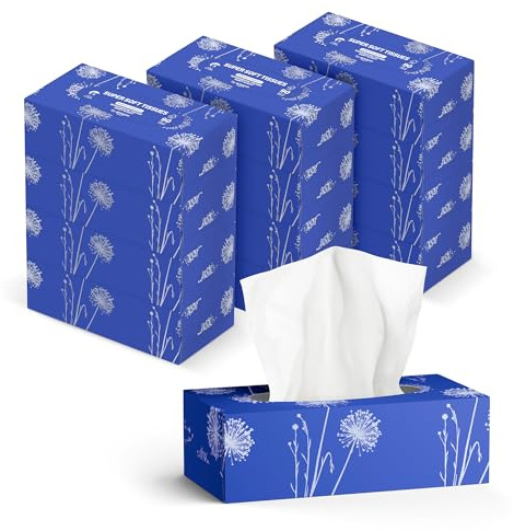 by Amazon 3-lagige Kosmetiktücher, 1080 Blatt, (12 Packungen à 90 Blatt)
