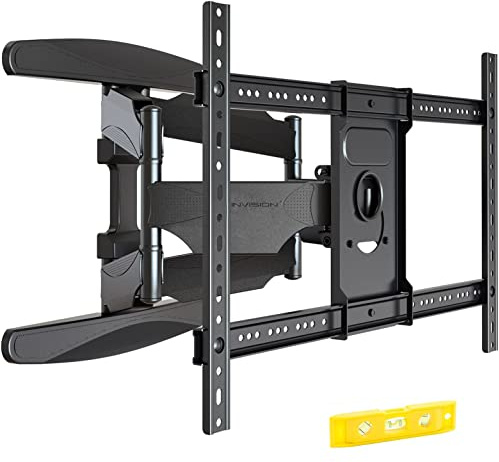 Invision TV Wandhalterung für 37-75 Zoll Bildschirme, Schwenkbar Neigbar und Ausfahren TV Halterung für Flache und Gebogene Fernseher, Max Gewicht 50kg, VESA 200x100mm zu 600x400mm (DXL-DE-IA)