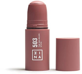 3INA - The No - Rules Stick 503 - Blush Stick 3 in 1 Hautfarbe | Blush Stick für Augen Lippen Wangen mit Hyaluronsäure - Cream Blusher für Natürliches und Leuchtendes Finish - Vegan Cruelty