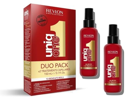 UniqOne Hair Treatment Classic Duopack, Sprühkur für mehr Volumen, Geschmeidigkeit & bessere Kämmbarkeit, Haarpflege ohne Ausspülen, hilft Spliss vorzubeugen, 2x150ml