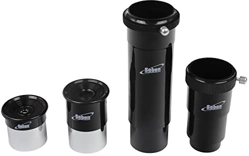 Seben Okular 4mm + 20mm + Umkehrlinse + Barlowlinse 1,25" OS2