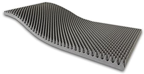 Dibapur Noppenschaumstoff 100 x 200 x 10 cm Akustikschaumstoff | Schall Dämmung, Effektive Akustik Dämmung