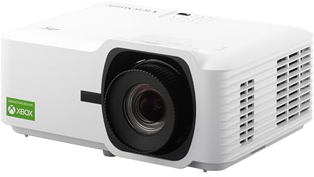 ViewSonic LX700-4K 4K UHD Laser Beamer für Gaming & Heimkino, 3500 ANSI Lumen, 300" Bildschirm, 240Hz, 4,2 ms Ultra-Schneller Input, HDR, eARC, Auto H/V Keystone & 4-Ecken-Anpassung