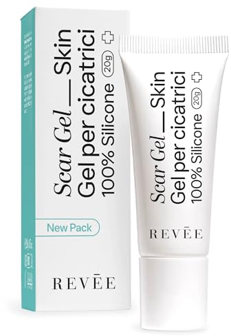 REVÉE Scar Gel 20g Narbengel für Gesicht und Körper - Narbensalbe Nach Op, Silikon Narbengel 100% Iges Medizinisches, Narbencreme Nach Op Transparentes, Geruchloses, Schneller Absorption, Scar Cream