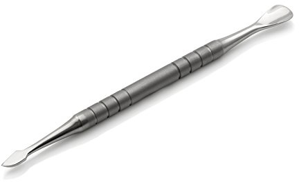 HK Manicure by Hans Kniebes – Maniküre-Doppelinstrument - 2 in 1 Nagelhautschieber und Nagelmesser – rostfreier Edelstahl