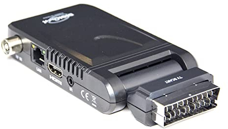 Digiquest INVISIBLE Digital Decoder, Mediaplayer, Schwarz, DVBT2, HEVC H 265