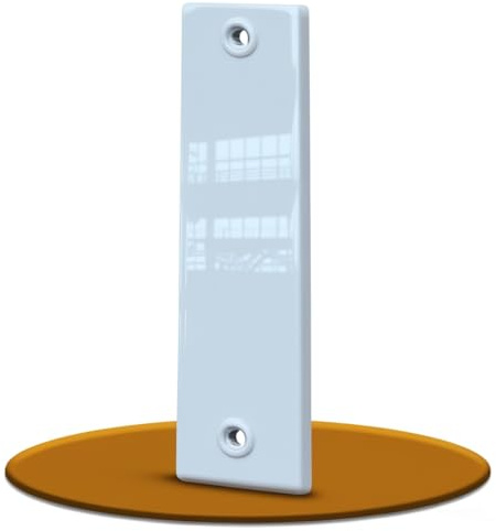 markiso® Rolladengurt Abdeckung geschlossen aus Aluminium [135 mm | 5 Stück] – Einfache Montage | Gurtwickler Blende aus hochwertigem Aluminium ohne Gurtauslass | Farbe Weiß Lochabstand 135mm