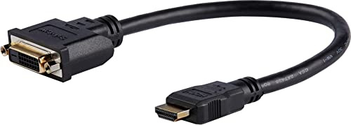 StarTech.com HDMI auf DVI Adapter 20cm - DVI-D (25 pin) (Buchse) zu HDMI (19 pin) (Stecker) - Monitor Dongle Adapterkabel
