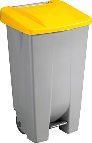 Sunware 02800157 - Tret-Abfallbehälter the step chief 120L, gelb