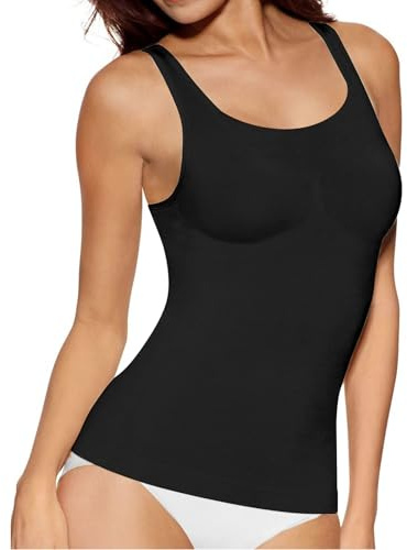 Kompressions-Tanktop für Damen, schlankmachende Kompressionsweste, formende Oberteile, nahtlose Shapewear-Weste, Tank-Tops, Bauch- und Taillenkontrolle