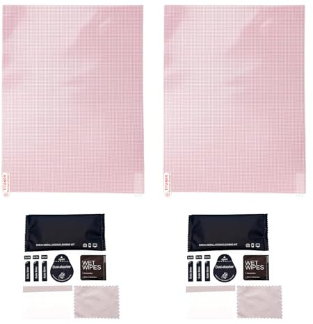 Trpoey A4 HD Schutzfolie Displayschutzfolie für Zum selber Zuschneiden, Schutzfolie für GPS Kamera Uhr tablet Anti-Fingerprint Universell Deckung Kratzfest (2 PCS)